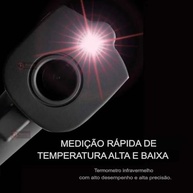 Termômetro Infravermelho Digital Laser Industrial e Culinário - Precisão Profissional de -50°C a 400°C - imagem 4