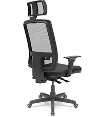 Cadeira de Escritório Presidente Brizza com Braços 3D e Revestimento em Couro Ecológico - Conforto Premium para Home Office - imagem 4