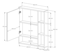 Armário de Banheiro com Espelho Selene Casa JD – Design Moderno e Prático - imagem 4
