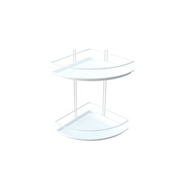 Porta Shampoo de Canto Branco Duplo com Design Moderno e Praticidade - imagem 1