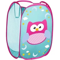 Cesto Dobrável Infantil Organizador de Quarto com Estampa de Coruja - Prático e Decorativo - imagem 3