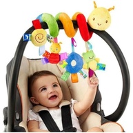 Carrinho de Bebê de Pelúcia Espiral com Chocalhos - Diversão e Desenvolvimento para Recém-Nascidos - imagem 1