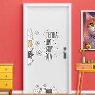 Adesivo Decorativo Infantil Gatos Lavável e Seguro - Ideal para Quarto de Bebê e Crianças - imagem 4