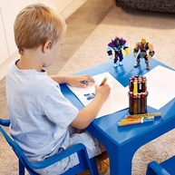 Mesinha Mor Kids Azul - Design Moderno e Resistente para Brincadeiras Criativas - imagem 3