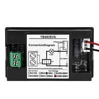Voltímetro e Amperímetro Digital DROK 500V 100A: Monitoramento Preciso 2 em 1 com CT - imagem 4