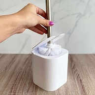 Escova Sanitária Dual com Design Moderno e Leve - Ideal para Banheiros Compactos - imagem 4
