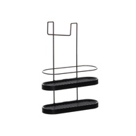 Porta Shampoo Duplo de Box Wave Preto - Organização Moderna e Prática para Banheiro - imagem 1