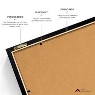 Moldura Quadro Poster 50x60 cm com Acetato PETG - Decore com Estilo e Durabilidade - imagem 3