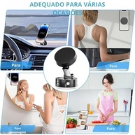 Suporte Magnético 360° Dobrável: Fixação a Vácuo e Ímã para Celular no Carro, Academia e Mais! - imagem 3
