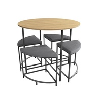 Mesa de Jantar 4 Lugares em Freijó e Preto - Design Moderno e Resistente - imagem 4