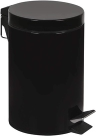 Conjunto Lixeira e Escova Sanitária Inox Preto 3L - Moderno e Resistente - imagem 2