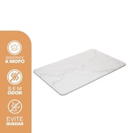 Tapete de Banheiro em Pedra Diatomita Marmorizado 60x39cm - Absorção Instantânea e Design Elegante - imagem 2