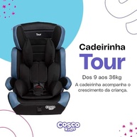 Cadeirinha Cosco Kids Tour 9-36kg: Segurança e Conforto Evolutivo em Preto e Azul - imagem 2