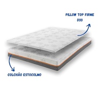 Kit Colchão de Molas Ensacadas com Pillow Top Casal D33 - Conforto Nórdico e Sustentabilidade - imagem 4