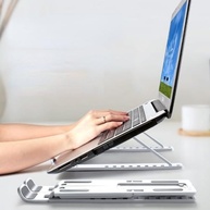 Suporte Notebook Alumínio Ajustável Dobrável Portátil AlphaDomus | Ergonomia e Estilo - imagem 3
