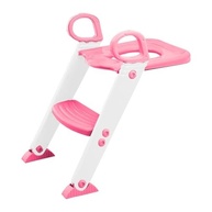 Assento Redutor Infantil com Escada - Conforto e Segurança no Banheiro (Rosa) - imagem 5