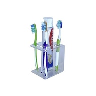 Suporte Escova e Pasta de Dentes em Acrílico Transparente Moderno - imagem 3