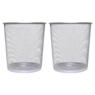 Kit 2 Lixeiras de Metal 10L Aramado com Design Moderno - Ideal para Escritório e Casa - imagem 2