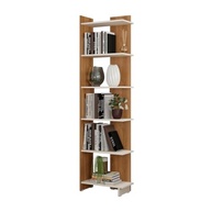 Estante Livreiro Multiuso Moderna - 5 Prateleiras para Casa e Escritório | Design Versátil Off White - imagem 2