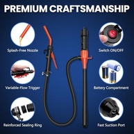 Bomba de Transferência de Combustível Portátil 2.4 GPM - Essencial para Gasolina, Diesel e Mais! - imagem 3