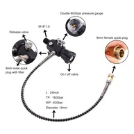 Estação de Enchimento TUXING 4500PSI para PCP e Paintball com Duplo Manômetro e Mangueira de Alta Pressão - imagem 3