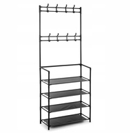 Rack Sapateira Arara 16 Pares com 8 Ganchos e 4 Prateleiras - Organize com Estilo e Praticidade - imagem 1