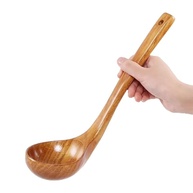 Concha Japonesa 29cm em Madeira – Estilo e Durabilidade para Sopas e Caldos - imagem 4