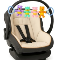 Móbile Chocalho Kit 3 Peças Premium para Carrinho e Berço - Estimula Bebês - imagem 2