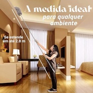 Espanador Extensível 2,80m com Microfibra Lavável - Cabo Ajustável e Rotativo para Limpeza de Teto e Paredes - imagem 4