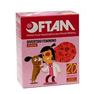 Protetor Ocular Oftam Divertido Feminino Pequeno - 20 Unidades | Tratamento de Ambliopia e Estrabismo - imagem 2