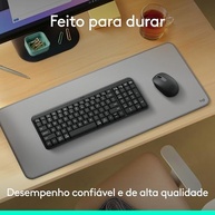 Combo Teclado e Mouse Sem Fio Logitech MK250 Bluetooth: Conectividade Rápida e Conforto Total - imagem 4