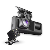 Câmera Veicular 3 Lentes 360° Full HD 1080p: Segurança e Visão Noturna Completa - imagem 2