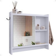 Armário com Espelho e Porta-Toalhas para Banheiro Genova - Design Moderno e Funcionalidade - imagem 1