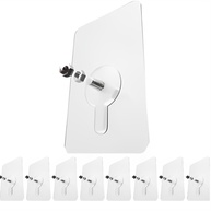Kit 8 Ganchos Adesivos com Parafuso - Sem Furos, Transparente, para Banheiro e Cozinha - imagem 1