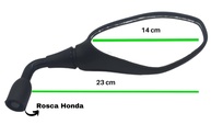 Par de Espelhos Retrovisores BMW GS650/F800 Haste Curta 90º - Estilo e Segurança para Sua Moto Honda - imagem 2