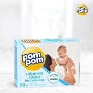 Kit Sabonete Pom Pom + Loção Hidratante | 5 Unidades de 70g | Hipoalergênico e Hidratante - imagem 4