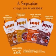 Papinha Kit 3 Unidades Sopinha Frango, Arroz e Legumes 240g - Refeição Natural para Bebês - imagem 4