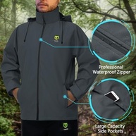 TideWe Roupa de chuva, impermeável, respirável e leve, 2 peças - imagem 5