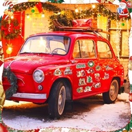 Decoração de Natal Magnética para Carro e Geladeira - 24 Peças Festivas! - imagem 3