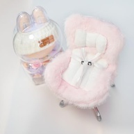 Mini Assento Carro Labubu: Clip Ventilação, Decoração Mesa e Cinto Segurança | Rosa Fofo - imagem 5