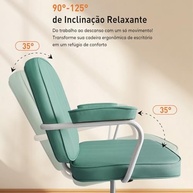 Cadeira de Trabalho Ergonômica Ajustável com Encosto Mesh e Base Giratória – Conforto Premium para Home Office - imagem 4