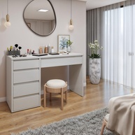 Penteadeira 5 Gavetas Giulia Yescasa Off White - Design Moderno e Funcionalidade Premium - imagem 1