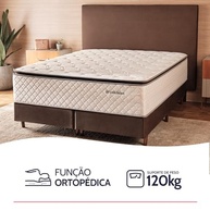 Cama Box Casal com Colchão de Molas Ensacadas e Pillow Top - Conforto Premium 138x188cm - imagem 4