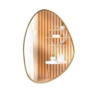 Espelho Decorativo Orgânico 50x35cm com Moldura em Lâmina de Madeira | Design Moderno e Sofisticado - imagem 4