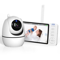 Monitor de Bebê OLANENEM 5" com Câmera 360°, Visão Noturna, Áudio Bidirecional e Bateria de 10h - imagem 2