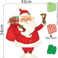 Adesivo de Natal Papai Noel - Decoração Fácil para Parede, Porta e Vitrine - imagem 3
