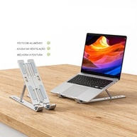 Suporte para Notebook e Tablet Ajustável 6 Ângulos | Ergonômico, Portátil e Universal 10" a 17" - imagem 4