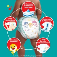 Fralda Pampers SuperSeca Tamanho G - 80 Unidades | Conforto e Proteção Noturna - imagem 3