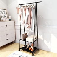 Arara Organizadora com Rodas - Cabideiro e Sapateira Multifuncional para Quarto e Closet - imagem 1