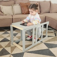 Torre de Aprendizagem Montessoriana com Altura Regulável - Estímulo e Segurança para Crianças - imagem 3